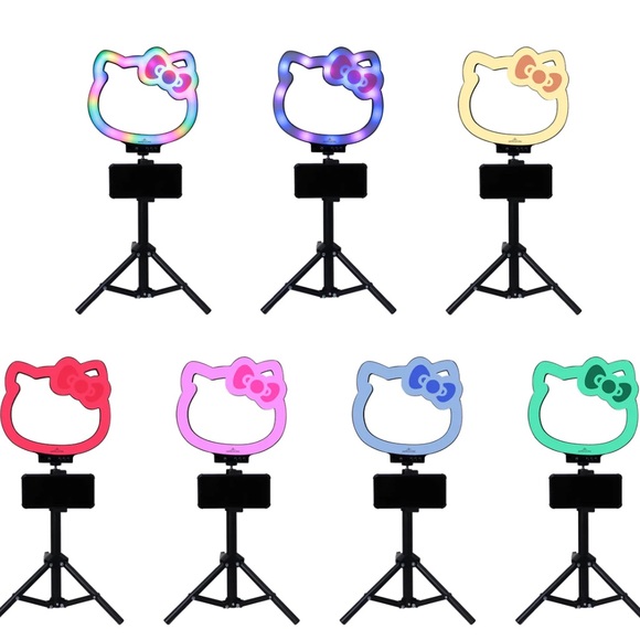 Hello Kitty Vanity 10" Desktop Ring Light Tripod - Picture 1 of 8